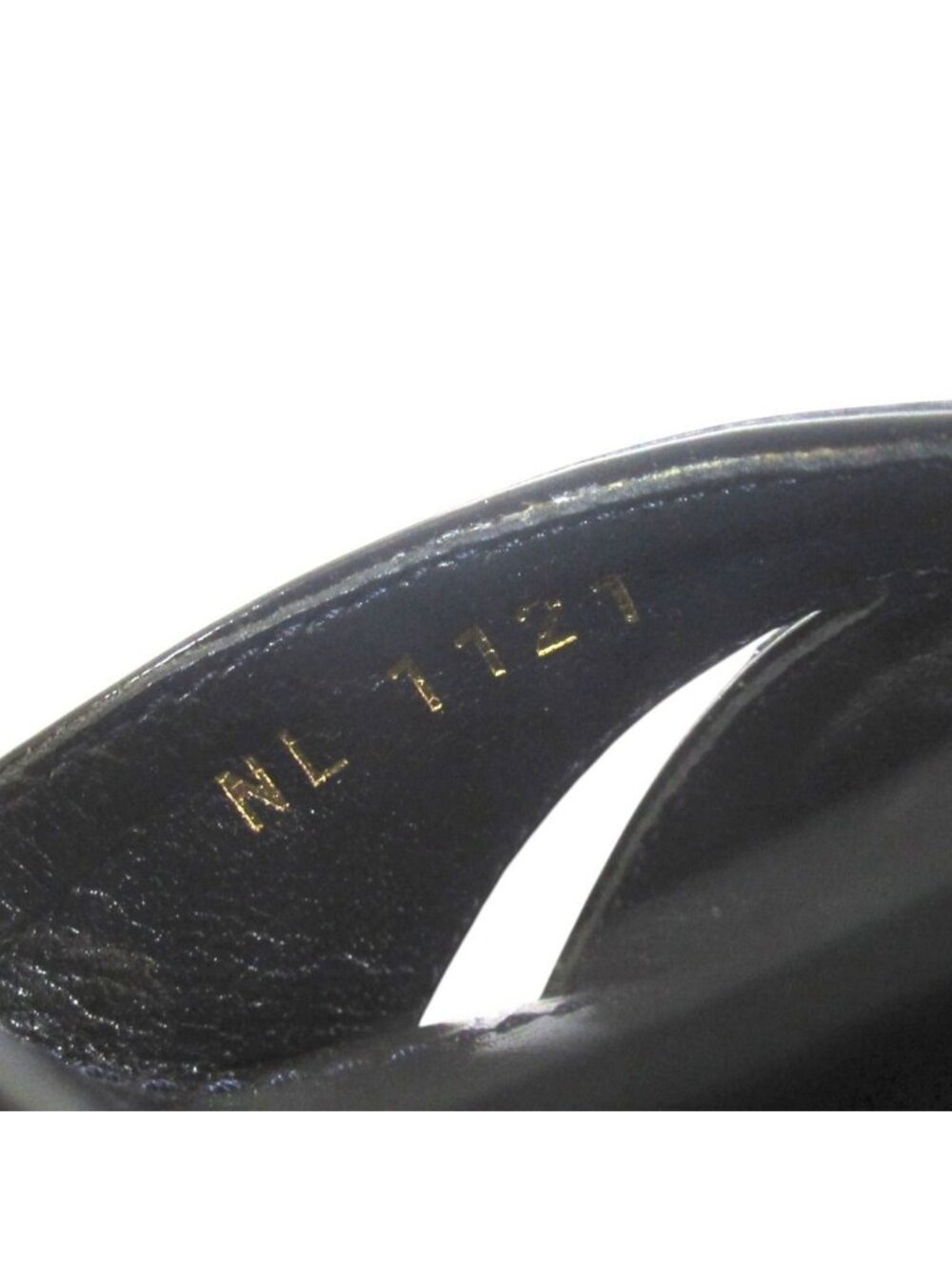 Louis Vuitton Monogram Empreinte Ankle Strap High Heels Sandals 35 Navy - Picture 8 of 10